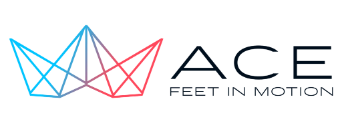 ACE Feet in motion logo